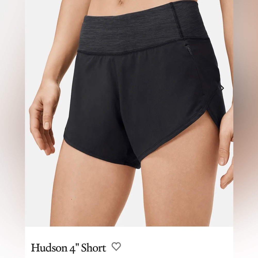Outdoor Voices Hudson 4" Black Running Exercise Shorts Women Medium Liner